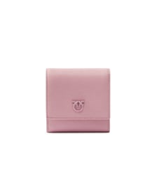 Porte-monnaie carré en cuir saffiano Pinko