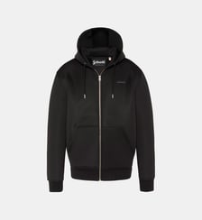 Sweatshirt neoprene zippé à capuche Schott