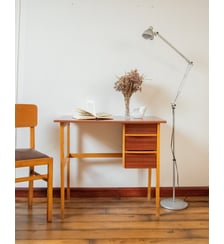 Bureau en bois Yvan N°445- Produit chiné Debongout
