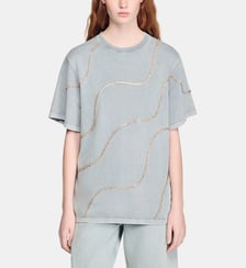 T-shirt strassé Sandro