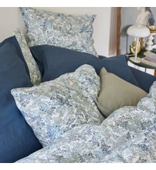 Taie d'oreiller en percale de coton, BRUME Blanc Cerise