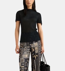 T-Shirt mirada en lurex mélange points Momonì