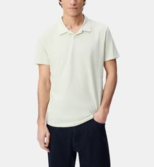 Polo manches courtes coton bio flammé Ikks