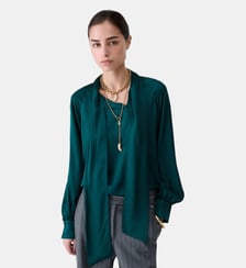 Blouse en satin avec nœud Liu Jo