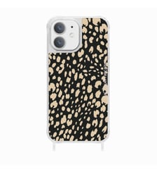 Coque de téléphone glossy léopard noir avec anneaux pour iPhone 12 Mini La Coque Française