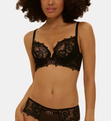 Soutien-gorge plongeant demi-mousse - Noir Simone Pérèle