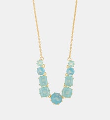 Collier fin 9 pierres La Diamantine Bleu Glacier Les Néréides