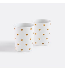 Lot de 2 tasses imprimé coeurs La Redoute Interieurs