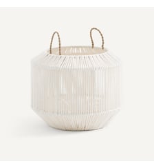 Panier rond tissé à la main en coton, petit modèle AM.PM