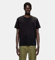 T‑shirt avec panneaux uni Diesel