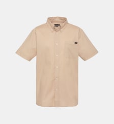 Chemise manches courtes avec poche planquée Schott