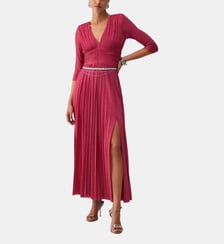 Robe longue plissée en lurex Liu Jo