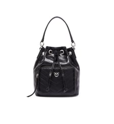 Petit sac à main cargo bucket bag en cuir avec poche Pinko