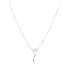 Collier POP COUP DE FOUDRE - Diamant 0,12ct - Or blanc 750‰ La Brune & La Blonde