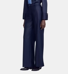 Pantalon droit strassé en laine Sandro