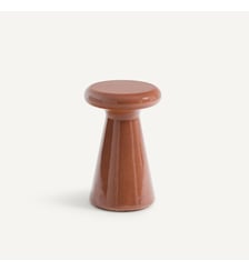 Bout de canapé de jardin, rond, en béton émaillé AM.PM
