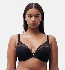 Soutien-gorge coques plongeant maille douce Chantelle