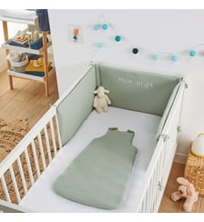 Tour de lit en gaze de coton personnalisé La Redoute Interieurs