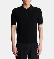 Polo en maille monogrammée Balmain