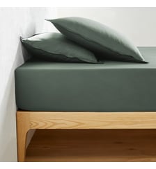 Drap-housse en satin de coton lavé, 118 fils La Redoute Interieurs