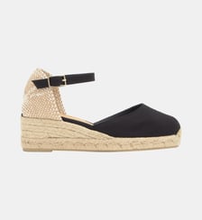 Espadrilles compensées à bride cheville et talon tressé CAROL Castaner