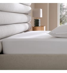Drap-housse percale de coton 120 fils, bonnet 30 cm AM.PM