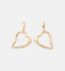 Boucles d'oreilles pendantes cœur irrégulier - Collection Recyclée Balaboosté