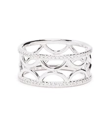Bague bandeau Perpétuel.le semi-pavée Loyal.e Paris
