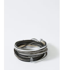 bracelet cuirs Starsky Onyx Flowers for Zoe