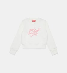 Sweat-shirt à col rond avec logo Diesel Kids