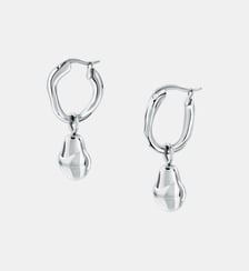 Boucles D'Oreilles en acier, cristaux, T-DESIGN Trussardi