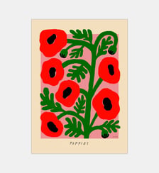 Poster   Poppies - Madelen - PSTR Studio Poster & Frame