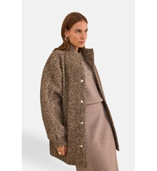 Manteau En Soie Et Laine Mélangées Damien Maison 123