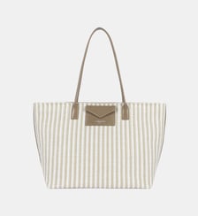 Sac cabas épaule KBA Marinière Osier Lancaster