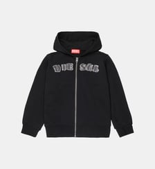 Sweat zippé avec logo Diesel Kids
