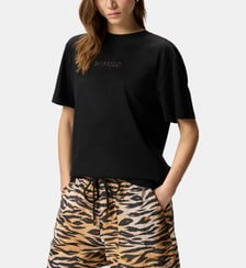 T-shirt more strass less stress Pinko