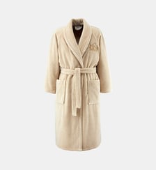 Peignoir de bain long en coton modal Yves Delorme