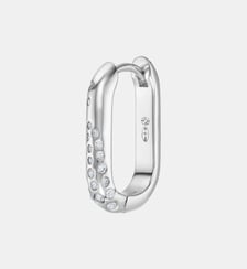Boucle d'oreille créole Live argent Nebuleuse Bijoux