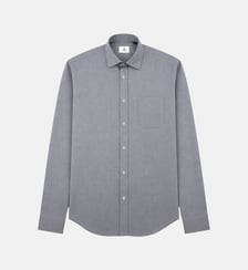 Chemise manches longues en coton avec poche poitrine Serge Blanco