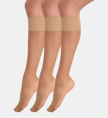 Lot de 3 paires de Mi-Bas 20D Beauty Resist Dim