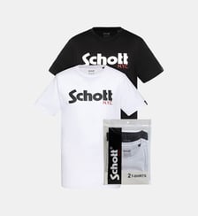 Pack de 2 t-shirts logo Schott