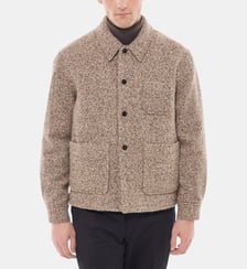 Veste en tweed de laine mélangée Fursac