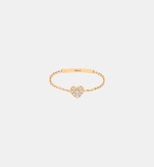Magic touch bague chaîne cœur Djula