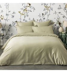 Parure de lit unie en satin de coton bio, taies rectangles, TEOPHILE Alexandre Turpault