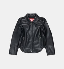 Veste biker en tissu enduit Diesel Kids