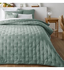 Couvre lit boutis matelassé brodé La Redoute Interieurs