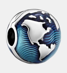 Charm Clip Globe Bleu Pandora