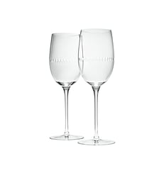 Set de 2 verres à vin rouge en cristal sans plomb - PERLES Christofle