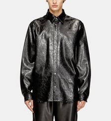 Chemise texturée avec boutons de marque Diesel