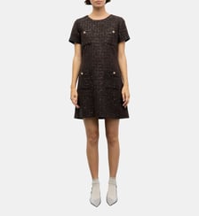 Robe cintrée imprimé graphique - CONI Gerard Darel